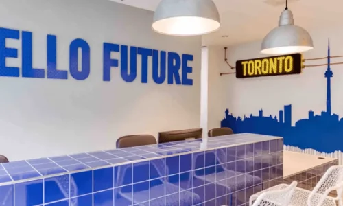 Salle de détente École Bayswater à Toronto