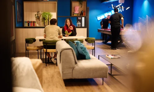 Salle de détente The Spireworks Residence 18+ Oxford séjour linguistique CLC