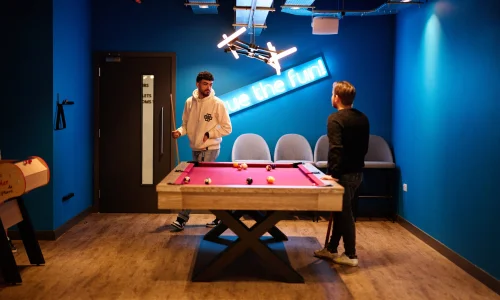 Salle de jeu The Spireworks Residence 18+ Oxford séjour linguistique CLC