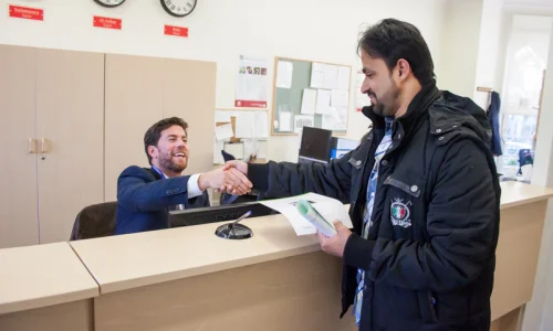 Réception  École Oxford English Centre