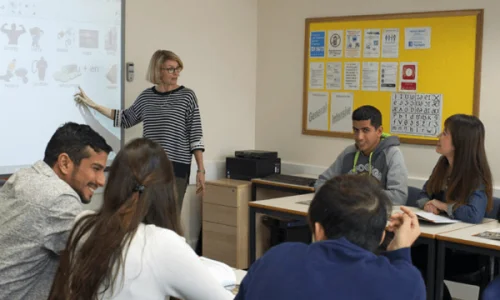 salle de classe Southbourne School of English à Bournemouth