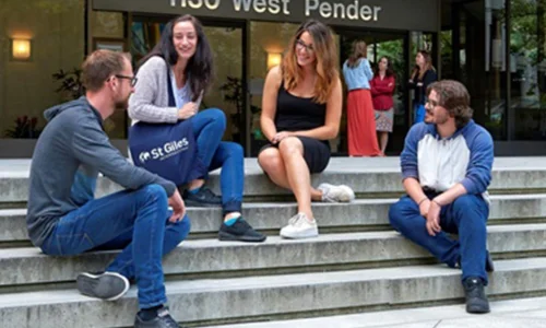 étudiants École St Giles à Vancouver