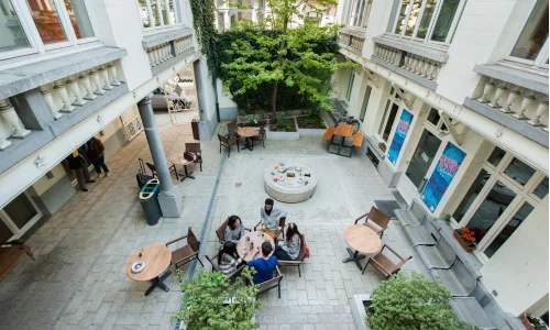 terrasse Auberge Jacques Brel à Bruxelles