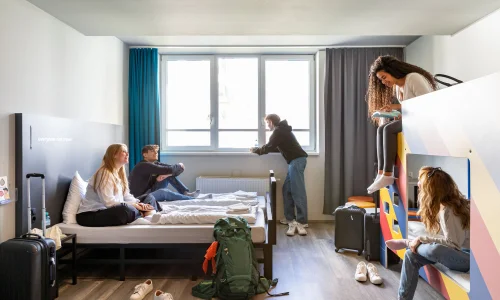 Chambre Auberge A&O à Vienne Hauptbahnhof