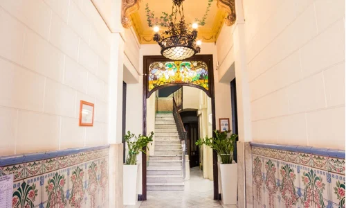 Entrée Résidence Di Putacio Enforex Barcelone