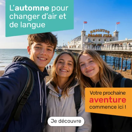 ados profitant d'un séjour linguistique à Brighton