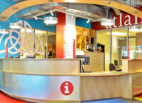 atlantic language galway reception area