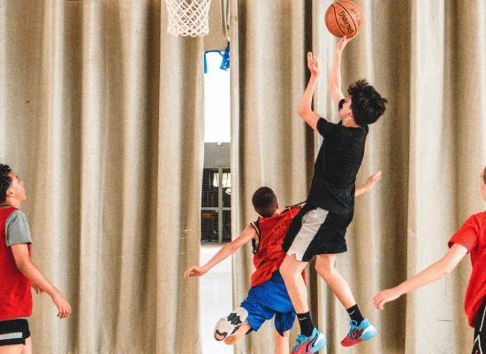 Cours de basket et d'anglais