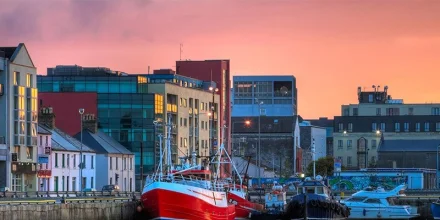 port coucher de soleil sejour linguistique galway