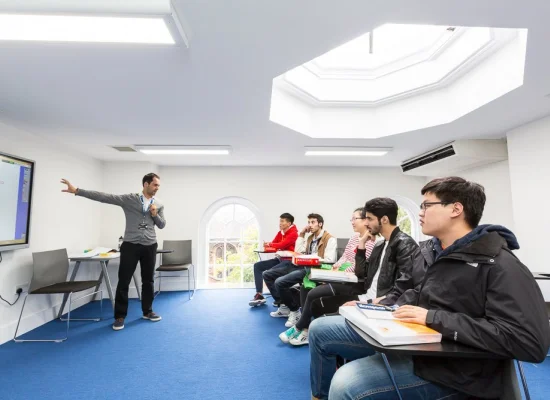 Salle de classe à Cambridge