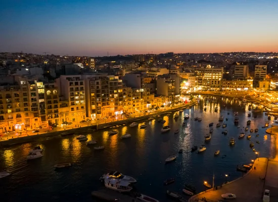 Sliema by night