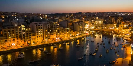 Sliema by night
