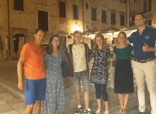 étudiants de l'école Dubrovnik en Croatie