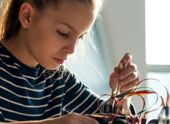 Anglais et robots LEGO - Brandeston - Angleterre