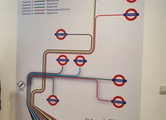 Plan des classes Nacel English School à Londres - sejours linguistiques - CLC
