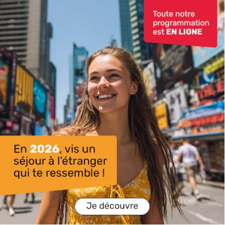 Séjours linguistiques disponibles pour toute l'année 2026, ados et adultes
