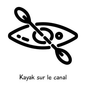 Kayak sur le canal