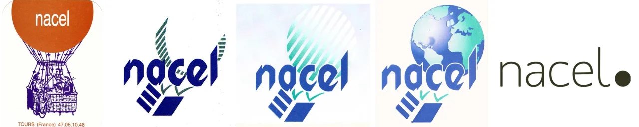 le logo Nacel au fil des années