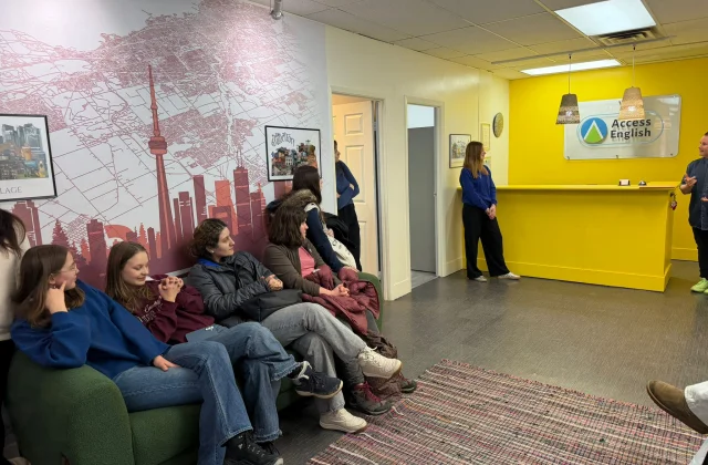 Point de rassemblement des étudiants