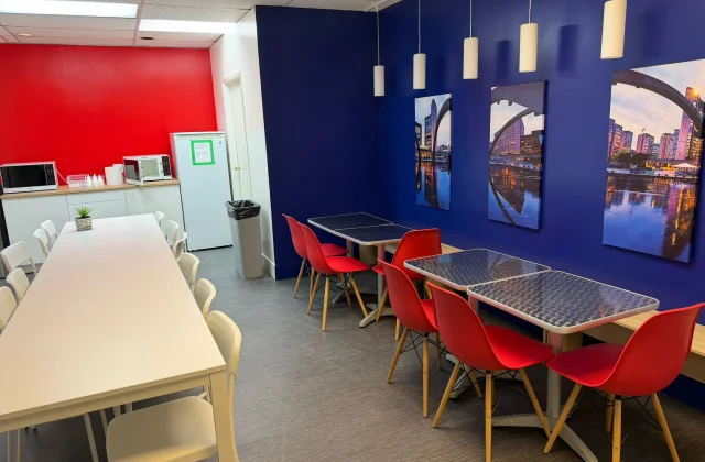 Salle de pause de l'école Access Toronto