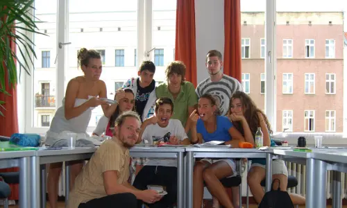 sejour linguistique etudiants berlin en classe