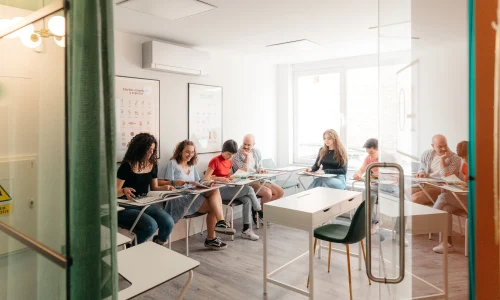 Séjour linguistique salle de classe Madrid