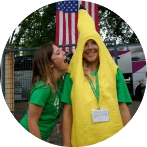 Animateur déguisé en banane